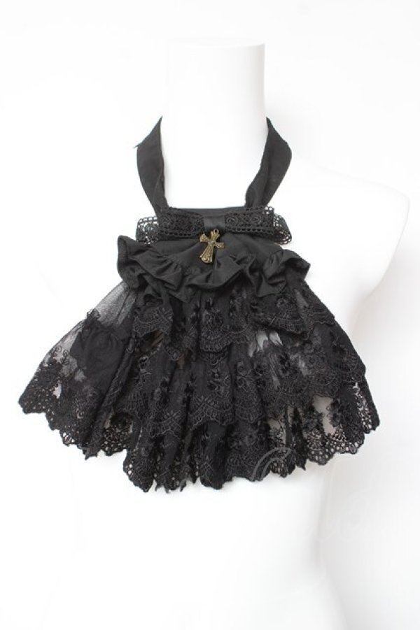画像1: ATELIER PIERROT / Royal Lace Jabot  黒 Y-26-01-24-013-EL-ZA-SZ-ZY (1)