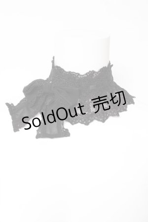 画像: ATELIER PIERROT / Laced Graceチョーカー  黒 Y-26-01-24-014-EL-AC-SZ-ZY