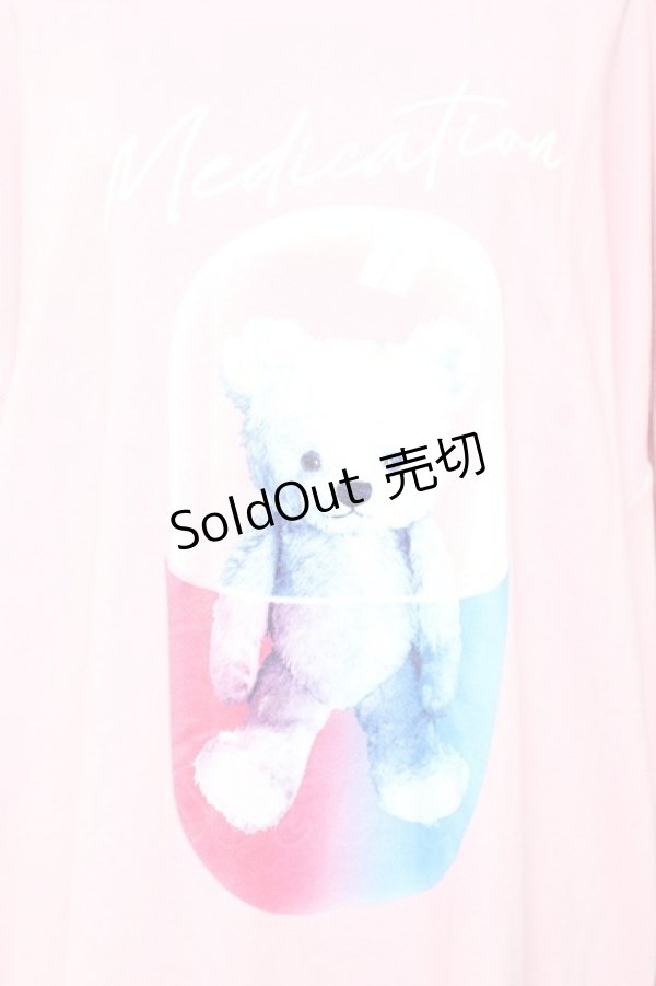 画像4: LISTEN FLAVOR / おくすりベアプルオーバー  ピンク Y-26-01-24-064-PU-TO-SZ-ZY (4)