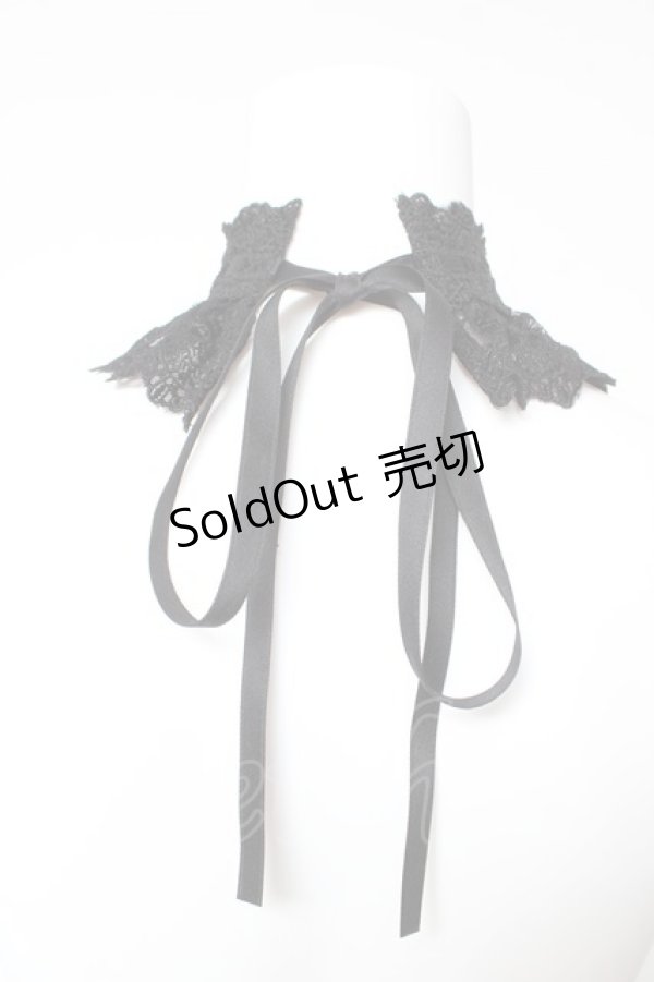 画像2: ATELIER PIERROT / Laced Graceチョーカー  黒 Y-26-01-24-014-EL-AC-SZ-ZY (2)