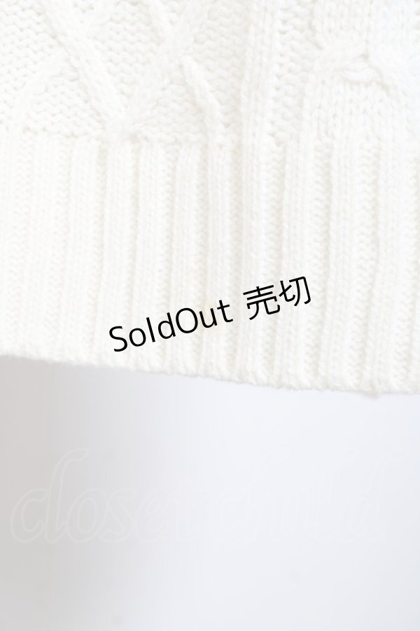 画像5: axes femme / ニットロングワンピース F 生成り Y-26-01-24-066-AX-OP-SZ-ZY (5)