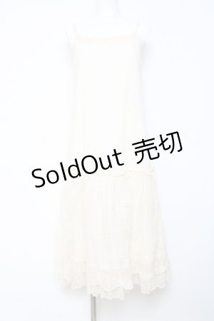 画像: axes femme / レース使いペチワンピース  生成り Y-26-01-24-068-AX-OP-SZ-ZY