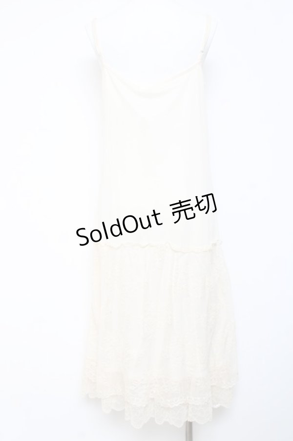 画像2: axes femme / レース使いペチワンピース  生成り Y-26-01-24-068-AX-OP-SZ-ZY (2)