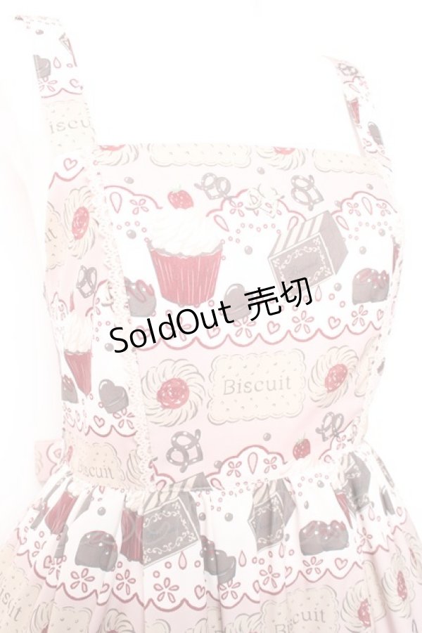 画像4: axes femme kawaii / お菓子柄ジャンパースカート  ピンク Y-26-01-24-070-AX-OP-SZ-ZY (4)