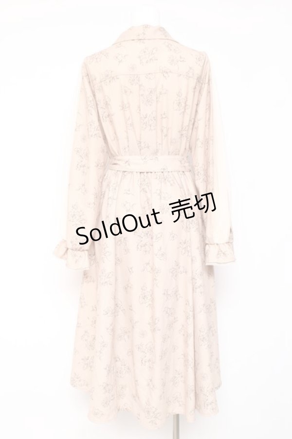 画像2: axes femme / チュール袖シャツワンピース  ベージュ Y-26-01-24-072-AX-OP-SZ-ZY (2)