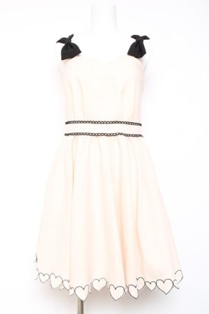 画像: Secret Honey / 肩リボンワンピース 2 アイボリー Y-26-01-24-076-CA-OP-SZ-ZY