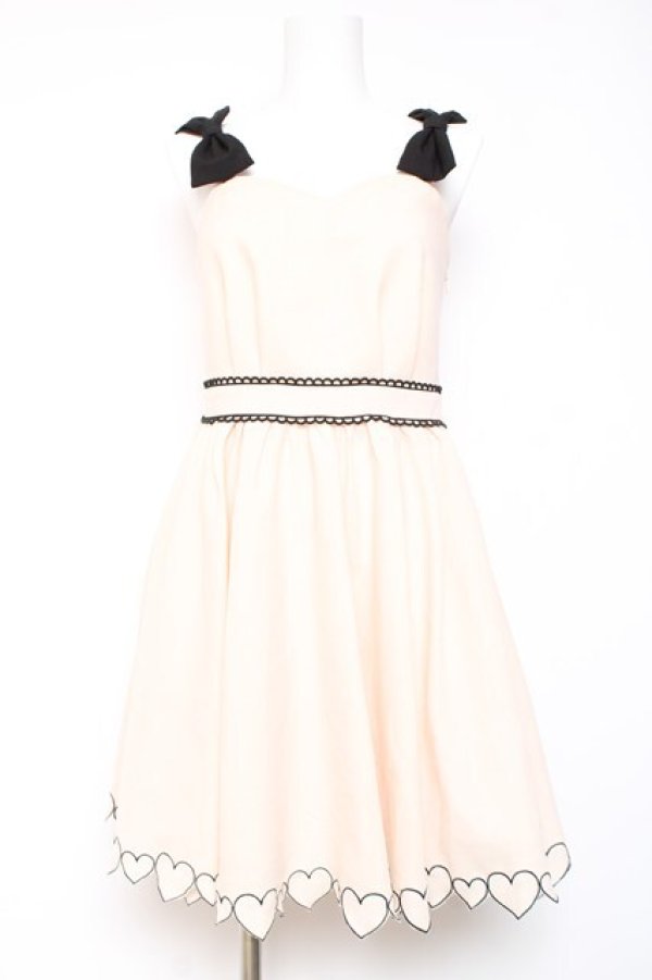 画像1: Secret Honey / 肩リボンワンピース 2 アイボリー Y-26-01-24-076-CA-OP-SZ-ZY (1)