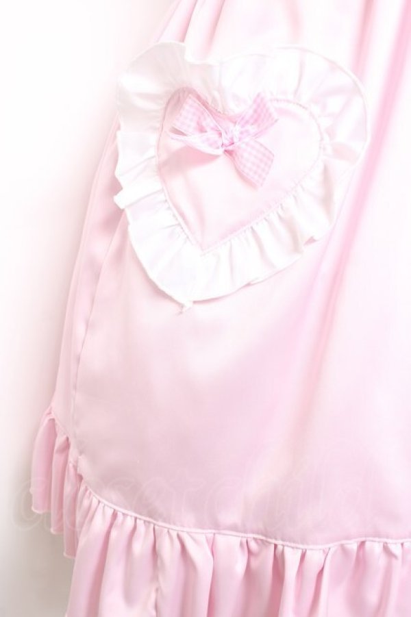画像6: Nile Perch / ハートエプロンジャンパースカート  ピンク Y-26-01-24-077-LO-OP-SZ-ZY (6)