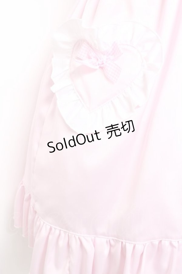 画像6: Nile Perch / ハートエプロンジャンパースカート  ピンク Y-26-01-24-077-LO-OP-SZ-ZY (6)