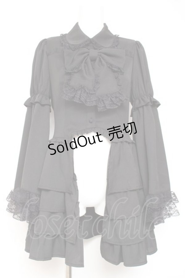 画像1: Jamieエーエヌケー / お姫様ブラウス M 黒 Y-26-01-24-078-LO-BL-SZ-ZY (1)