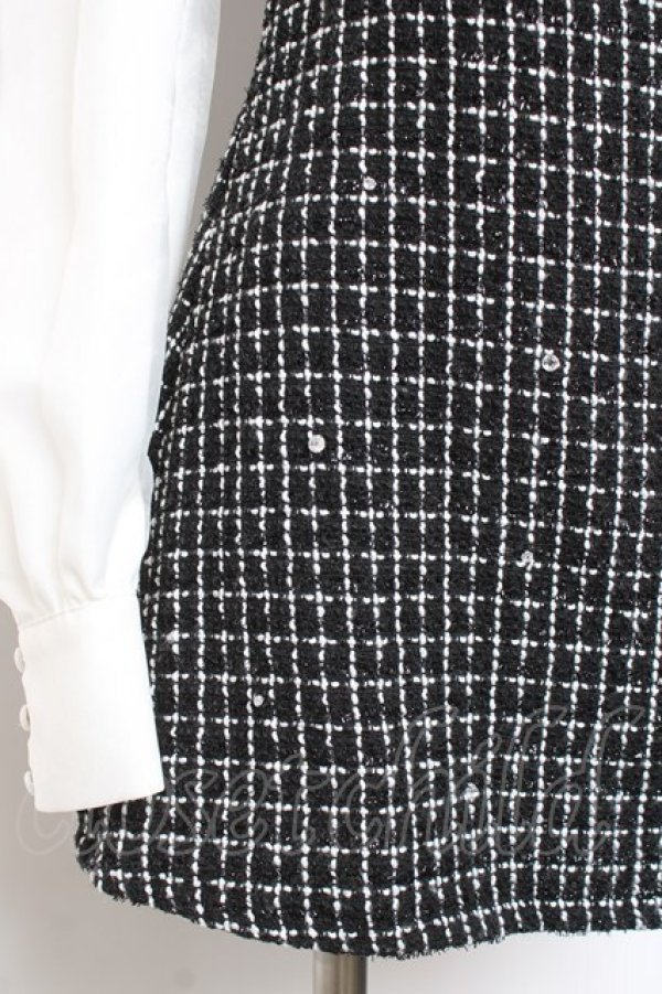 画像4: Me roir / ラメツイードワンピース M 黒 Y-26-01-24-079-LO-OP-SZ-ZY (4)