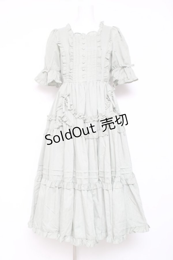 画像1: Chalmiere / フリルロングワンピース M ミント Y-26-01-24-081-LO-OP-SZ-ZY (1)