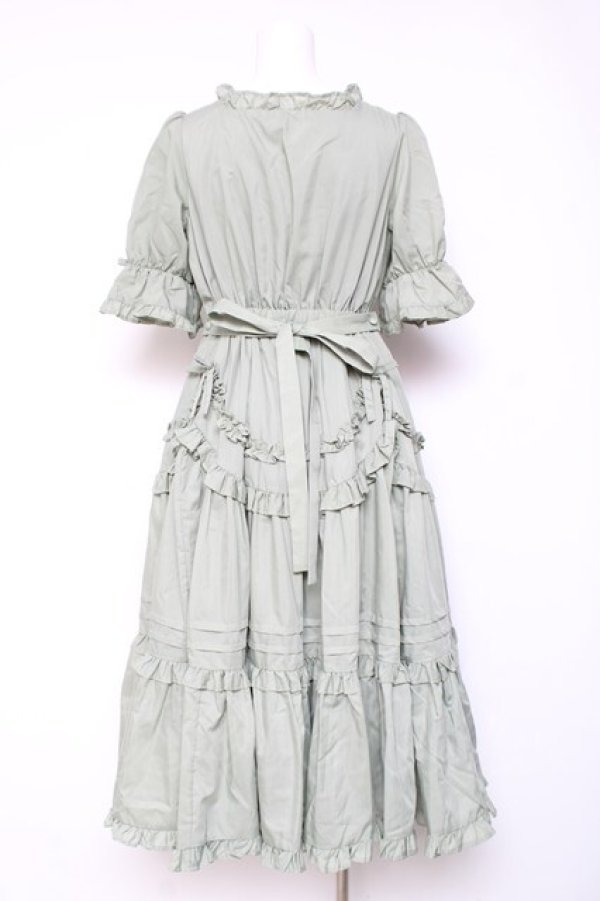 画像3: Chalmiere / フリルロングワンピース M ミント Y-26-01-24-081-LO-OP-SZ-ZY (3)