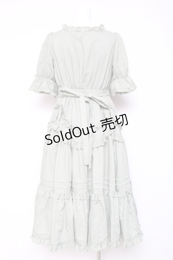 画像3: Chalmiere / フリルロングワンピース M ミント Y-26-01-24-081-LO-OP-SZ-ZY (3)