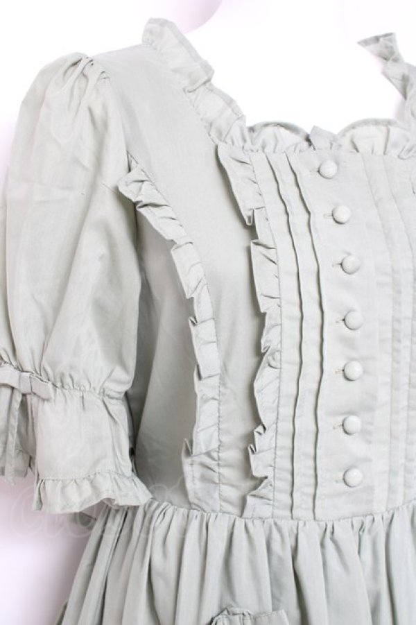 画像4: Chalmiere / フリルロングワンピース M ミント Y-26-01-24-081-LO-OP-SZ-ZY (4)