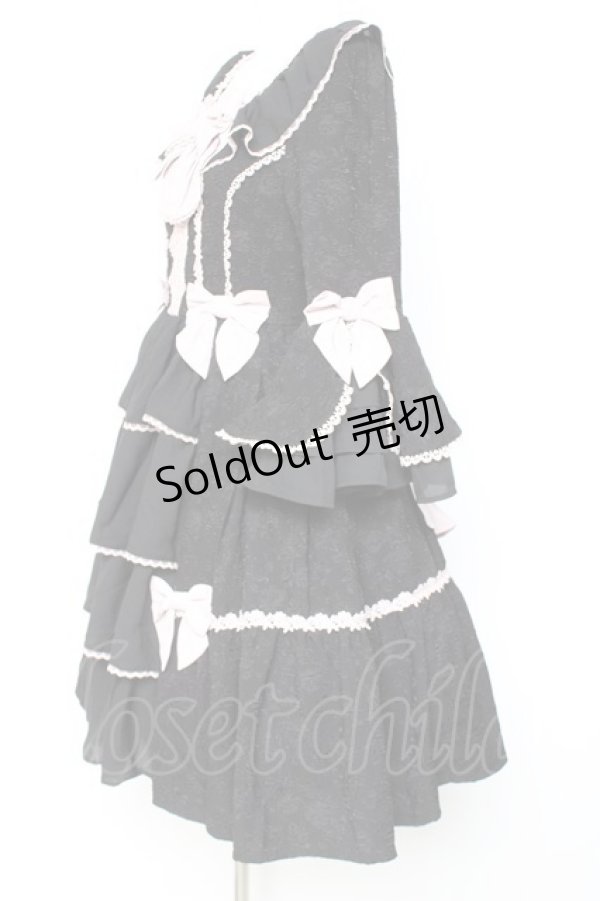 画像2: axes femme kawaii / メアリー姫袖ドレス M 黒 Y-26-01-24-082-AX-OP-SZ-ZY (2)