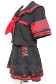 画像2: Grrr the Lipper / 魔界学園セーラーセットアップ F ブラック×レッド Y-26-01-24-083-PU-OP-SZ-ZY (2)