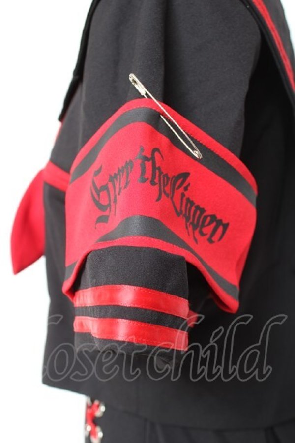 画像4: Grrr the Lipper / 魔界学園セーラーセットアップ F ブラック×レッド Y-26-01-24-083-PU-OP-SZ-ZY (4)