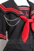 画像6: Grrr the Lipper / 魔界学園セーラーセットアップ F ブラック×レッド Y-26-01-24-083-PU-OP-SZ-ZY (6)