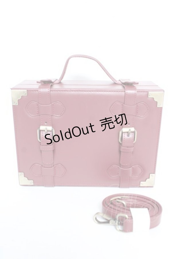 画像1: Kurumi Collaboration / KM*ミニトランク2WAYバッグ  ワイン Y-26-01-24-018-LO-BG-SZ-ZY (1)