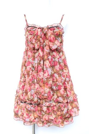 画像: LIZ LISA / フラワー柄ロンパース 0 ブラウン Y-26-01-24-086-LO-OP-SZ-ZY