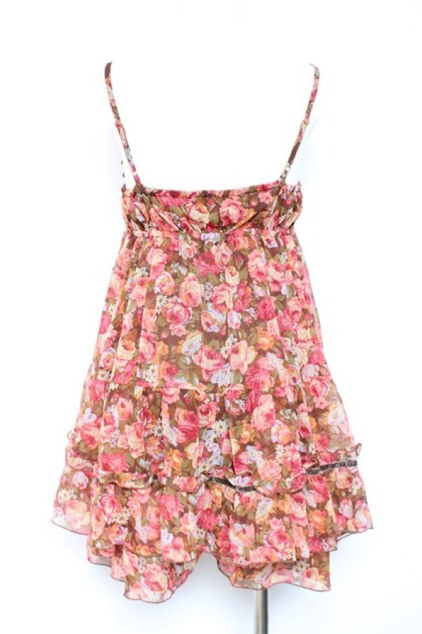 画像3: LIZ LISA / フラワー柄ロンパース 0 ブラウン Y-26-01-24-086-LO-OP-SZ-ZY (3)