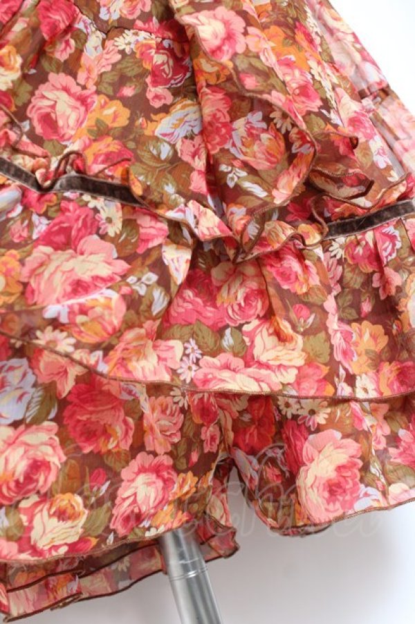 画像5: LIZ LISA / フラワー柄ロンパース 0 ブラウン Y-26-01-24-086-LO-OP-SZ-ZY (5)