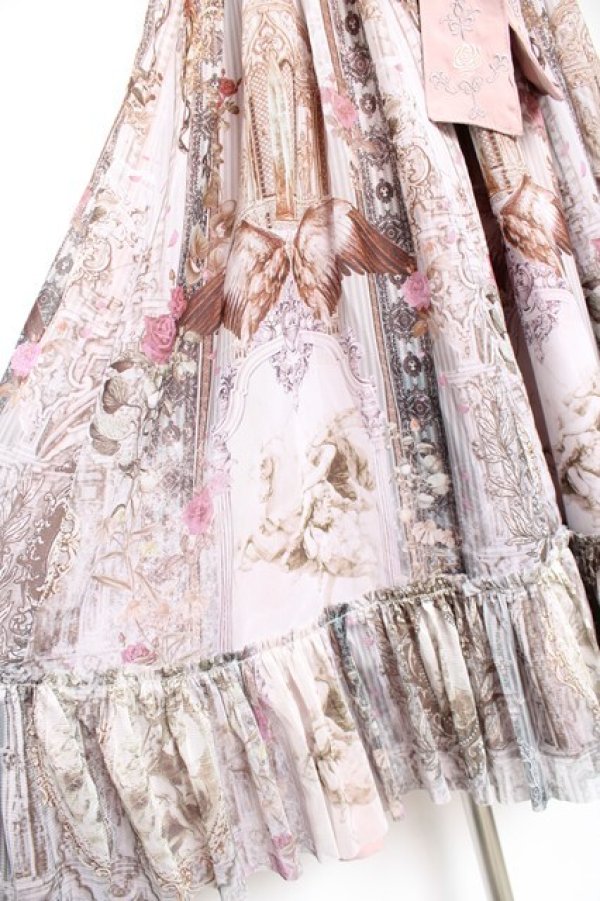 画像7: Ozz oneste / Valkrie神殿モチーフキャミワンピース  ピンク Y-26-01-24-089-OO-OP-SZ-ZY (7)