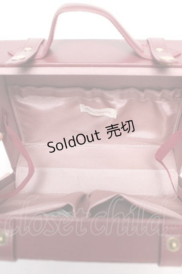 画像4: Kurumi Collaboration / KM*ミニトランク2WAYバッグ  ワイン Y-26-01-24-018-LO-BG-SZ-ZY (4)