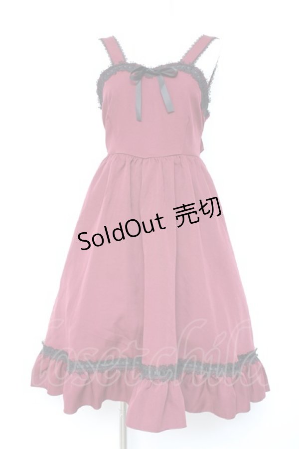 画像1: CHIP CLIP / CCゴスロリレースUPジャンパースカート M 濃赤 Y-26-01-24-094-LO-OP-SZ-ZY (1)