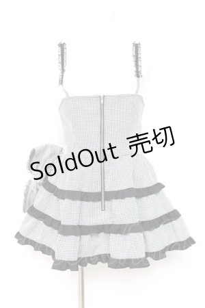 画像: Ank Rouge / BIGリボン配色ティーアドジャンスカ M 黒 Y-26-01-24-095-CA-SK-SZ-ZI