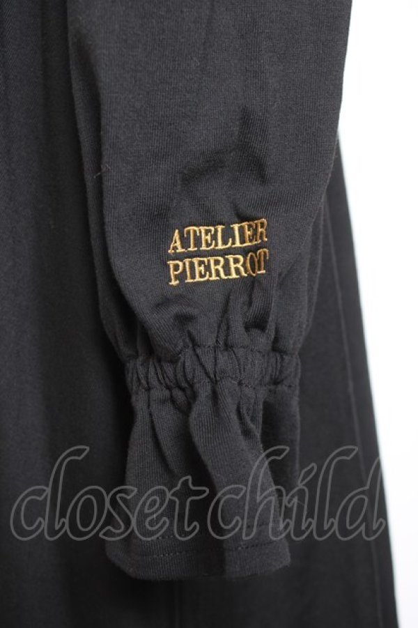 画像3: ATELIER PIERROT / オリジナルロゴ入りルームウェア  黒 Y-26-01-24-098-EL-OP-SZ-ZY (3)