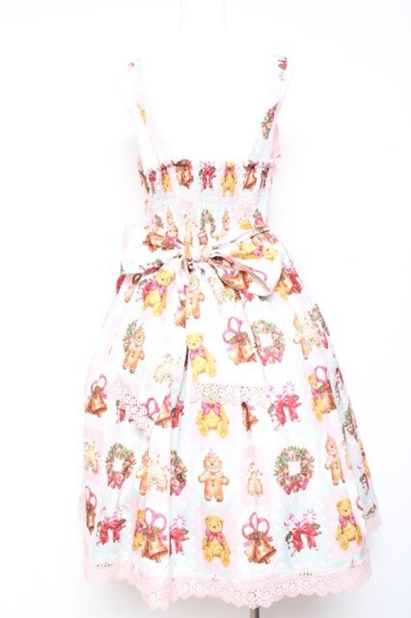 画像2: Chalmiere / クリスマス柄ジャンスカ M ミント Y-26-01-24-099-LO-OP-SZ-ZY (2)