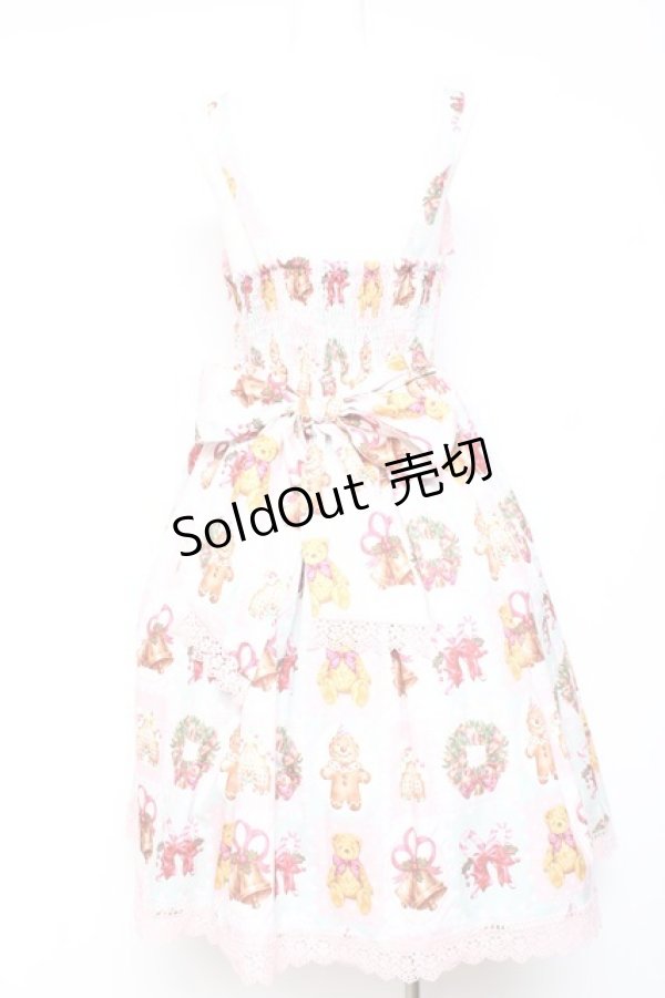 画像2: Chalmiere / クリスマス柄ジャンスカ M ミント Y-26-01-24-099-LO-OP-SZ-ZY (2)