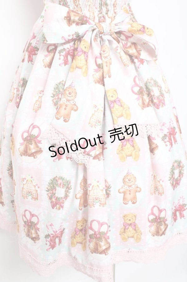 画像3: Chalmiere / クリスマス柄ジャンスカ M ミント Y-26-01-24-099-LO-OP-SZ-ZY (3)