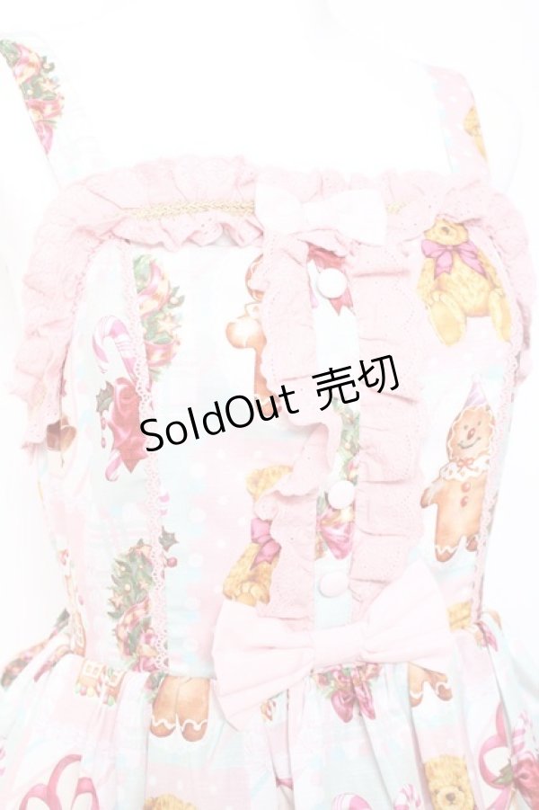 画像4: Chalmiere / クリスマス柄ジャンスカ M ミント Y-26-01-24-099-LO-OP-SZ-ZY (4)