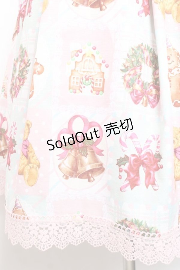 画像5: Chalmiere / クリスマス柄ジャンスカ M ミント Y-26-01-24-099-LO-OP-SZ-ZY (5)