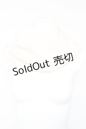 画像: axes femme / エコファースヌード  生成り Y-26-01-24-020-AX-ZA-SZ-ZT0204L