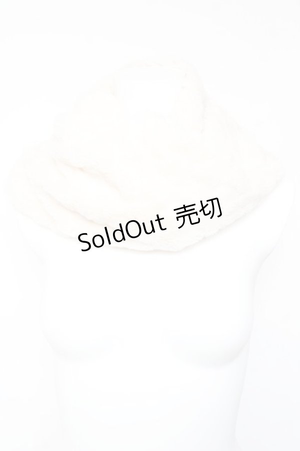 画像1: axes femme / エコファースヌード  生成り Y-26-01-24-020-AX-ZA-SZ-ZT0204L (1)