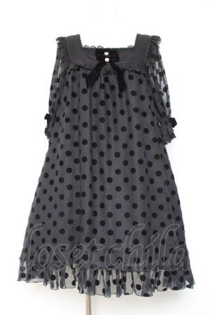 画像: Angelic Pretty / Charming Dotワンピース  黒 Y-26-01-24-104-AP-OP-SZ-ZY