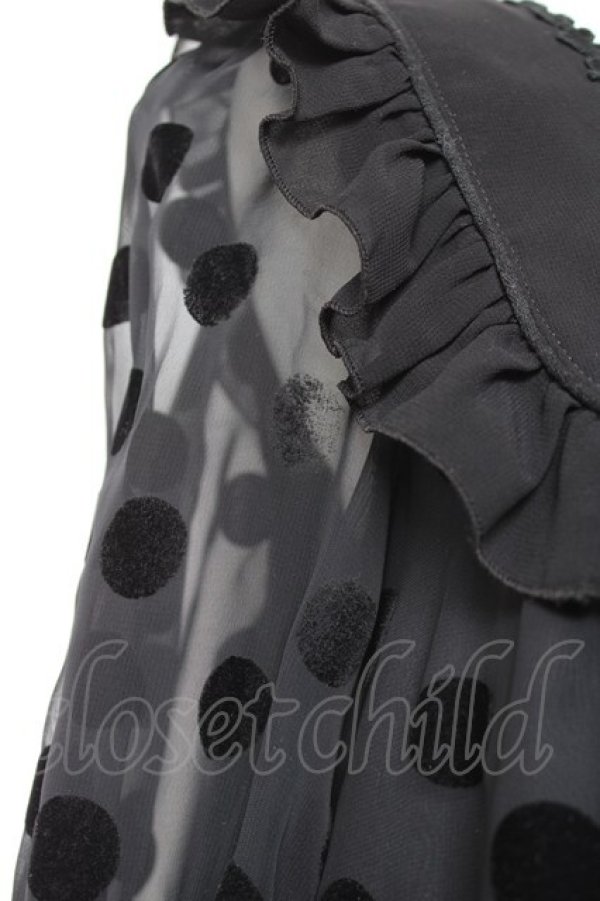 画像4: Angelic Pretty / Charming Dotワンピース  黒 Y-26-01-24-104-AP-OP-SZ-ZY (4)