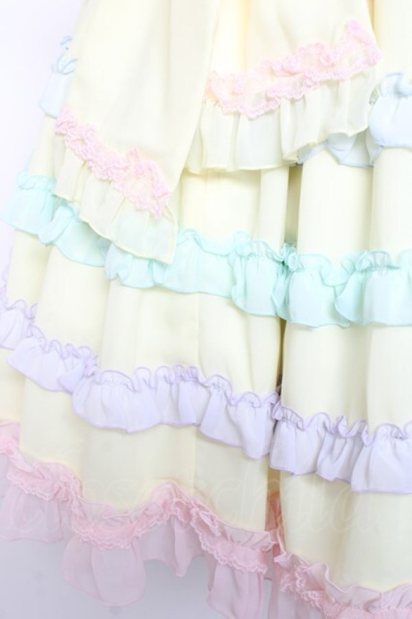 画像4: Angelic Pretty / しゃぼん玉ワンピース  イエロー Y-26-01-24-105-AP-OP-SZ-ZY (4)