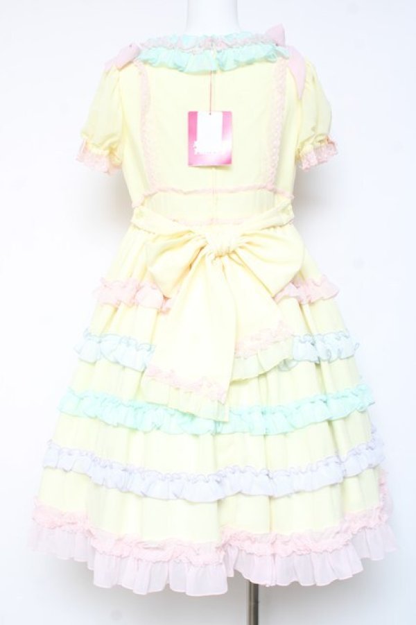 画像5: Angelic Pretty / しゃぼん玉ワンピース  イエロー Y-26-01-24-105-AP-OP-SZ-ZY (5)