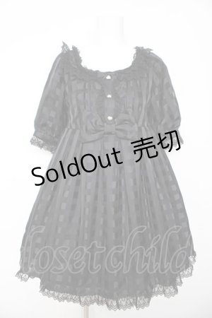 画像: Angelic Pretty / スフレドールワンピース  黒 Y-26-01-24-106-AP-OP-SZ-ZY