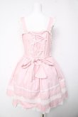 画像2: BABY, THE STARS SHINE BRIGHT / リボンスカラップジャンパースカート  ピンク Y-26-01-24-107-BA-OP-SZ-ZY (2)