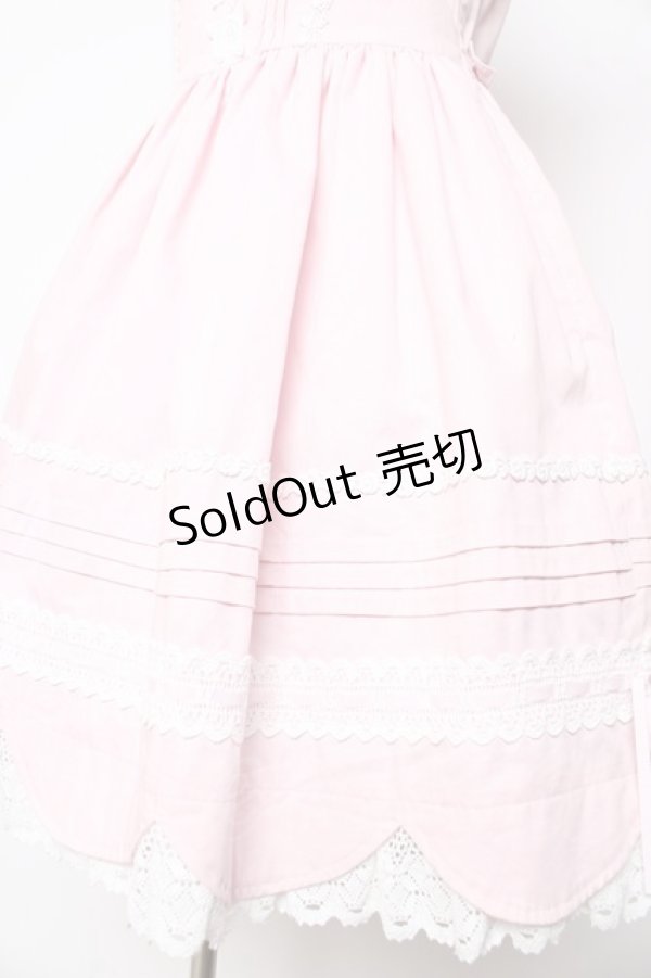 画像4: BABY, THE STARS SHINE BRIGHT / リボンスカラップジャンパースカート  ピンク Y-26-01-24-107-BA-OP-SZ-ZY (4)