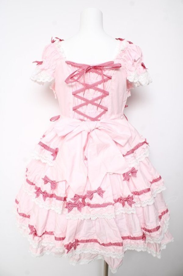 画像2: BABY, THE STARS SHINE BRIGHT / Flancesca Ribbonジャンパースカート  ピンク Y-26-01-24-110-BA-JA-SZ-ZY (2)