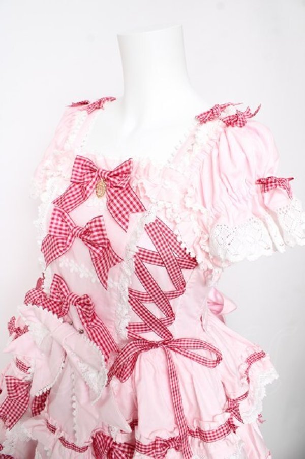 画像3: BABY, THE STARS SHINE BRIGHT / Flancesca Ribbonジャンパースカート  ピンク Y-26-01-24-110-BA-JA-SZ-ZY (3)