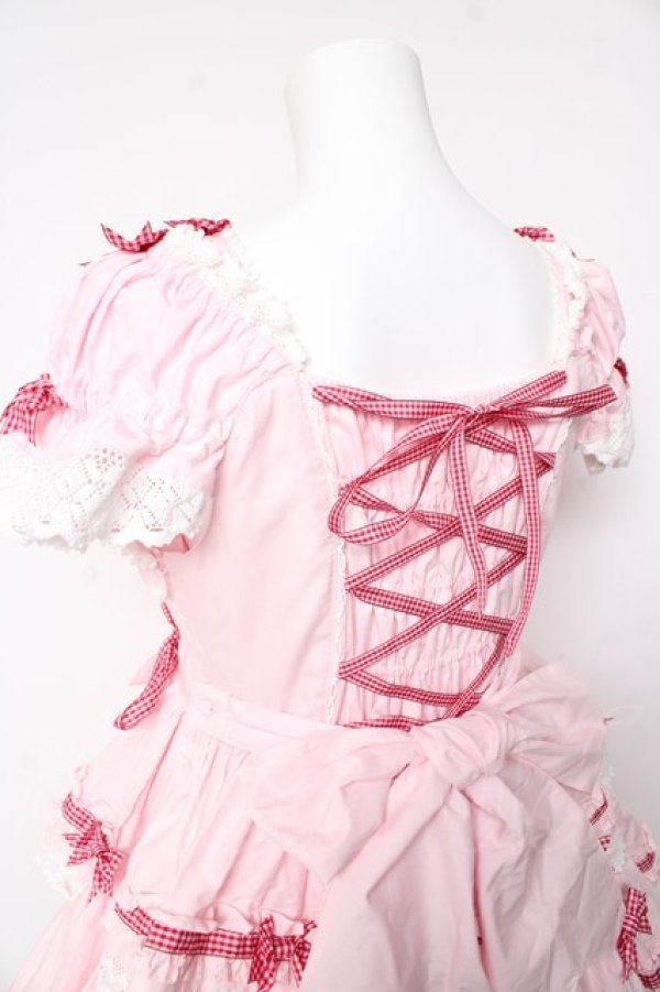 画像6: BABY, THE STARS SHINE BRIGHT / Flancesca Ribbonジャンパースカート  ピンク Y-26-01-24-110-BA-JA-SZ-ZY (6)