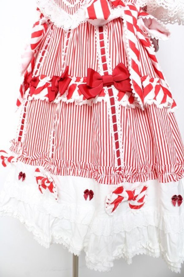 画像5: BABY, THE STARS SHINE BRIGHT / Patissiere Bonbon Ribbonワンピース  赤 Y-26-01-24-111-BA-OP-SZ-ZY (5)